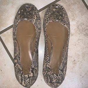 Snakeskin Tory Burch Flats